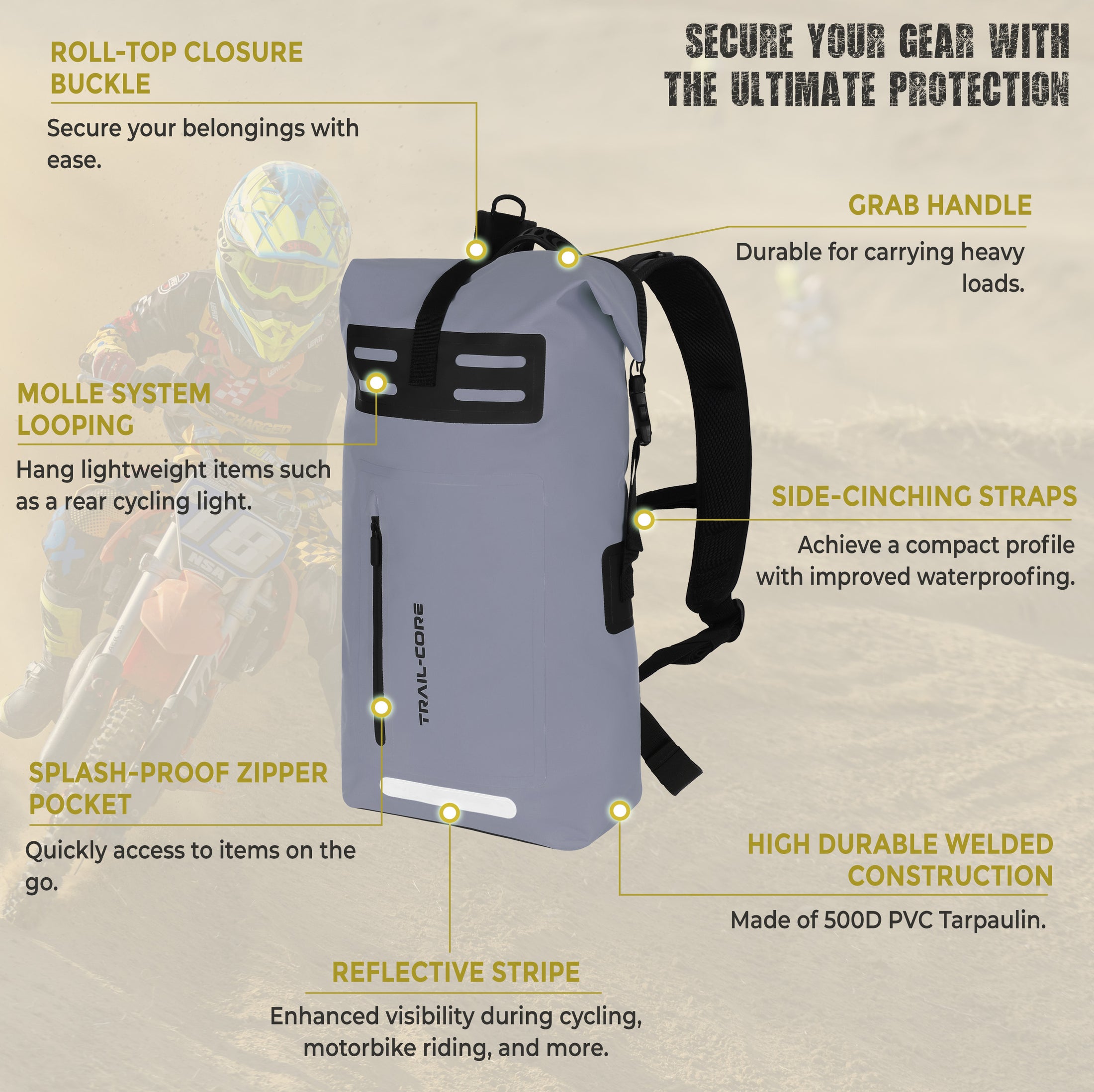 Water Sand Snow and Dirt Proof Backpack (Copy) (Copy)