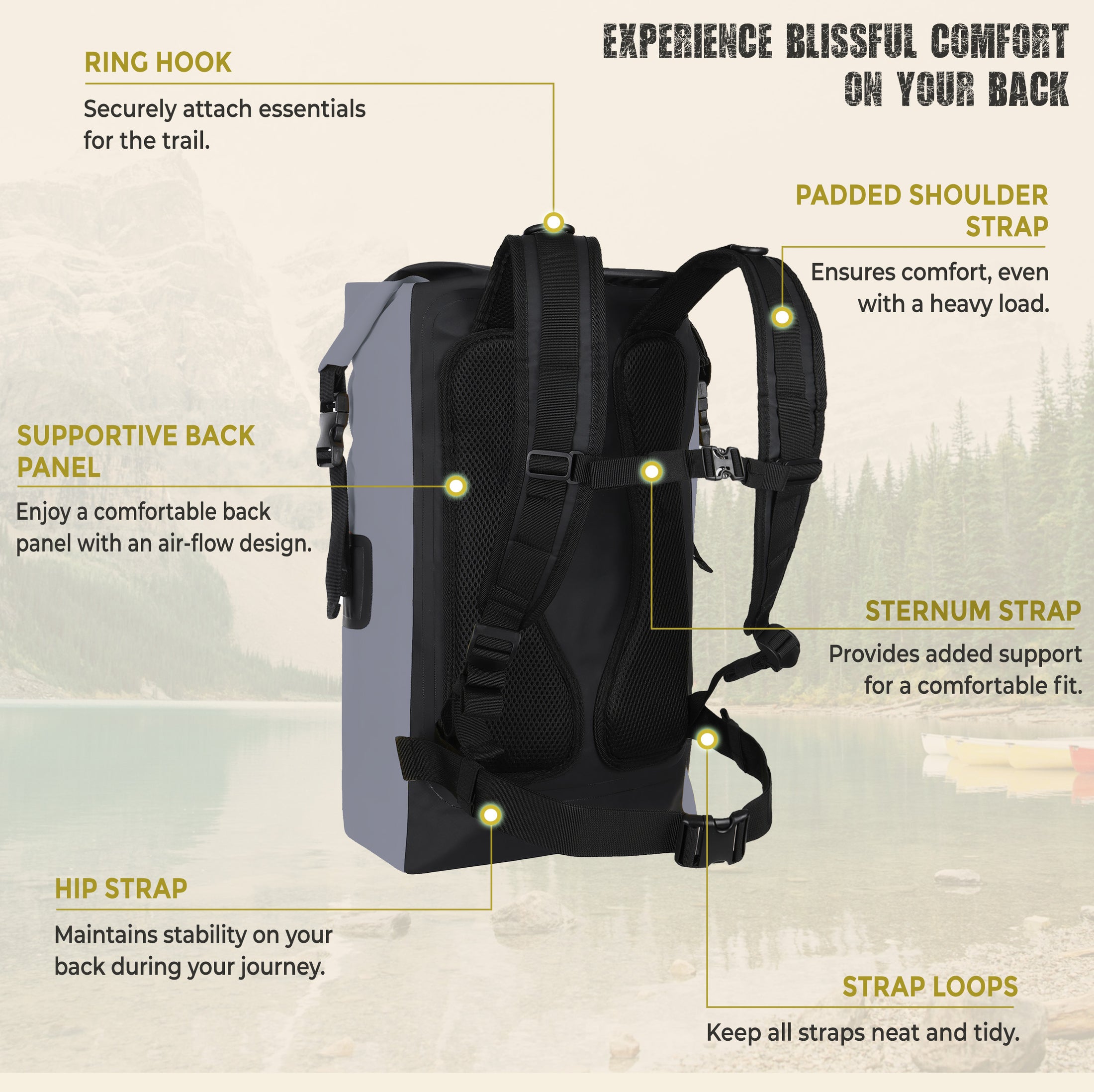 Water Sand Snow and Dirt Proof Backpack (Copy) (Copy)