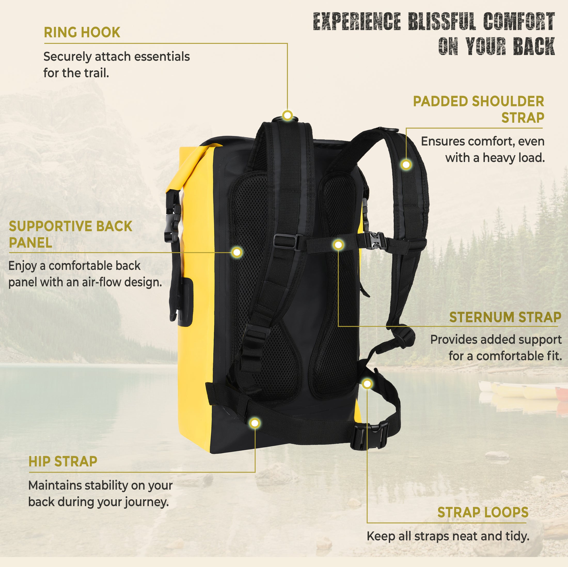 Water Sand Snow and Dirt Proof Backpack