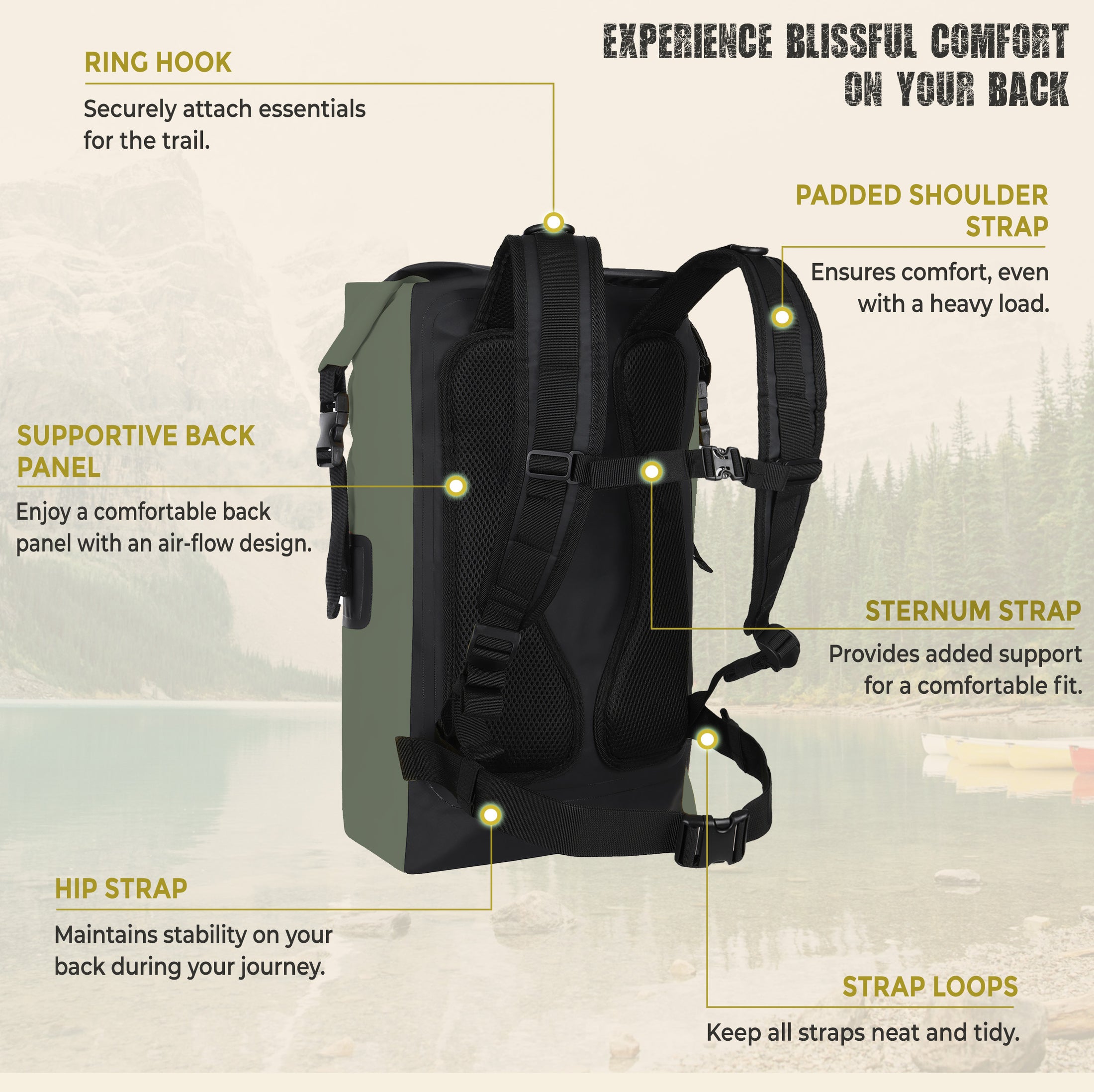 Water Sand Snow and Dirt Proof Backpack (Copy)