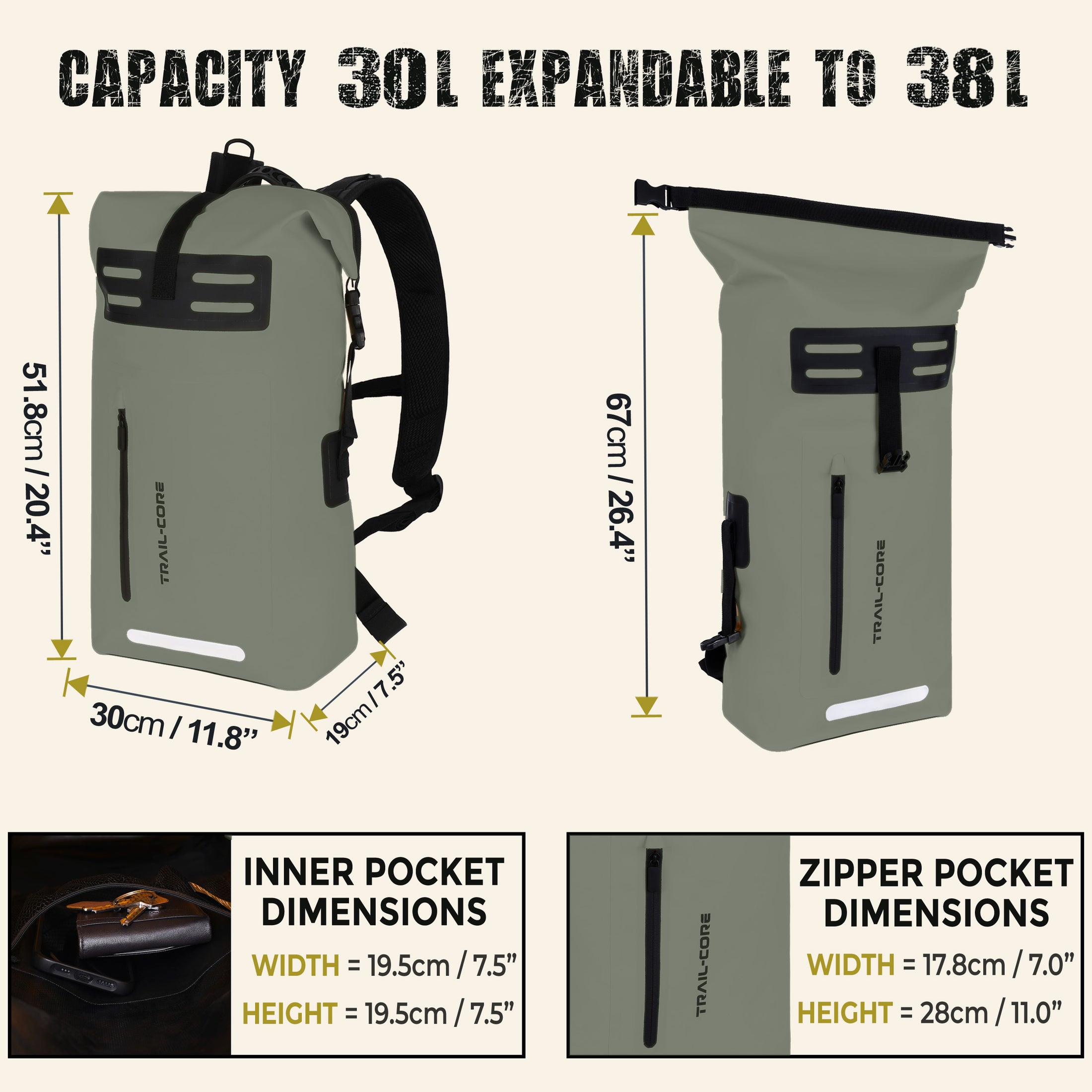 Water Sand Snow and Dirt Proof Backpack (Copy)